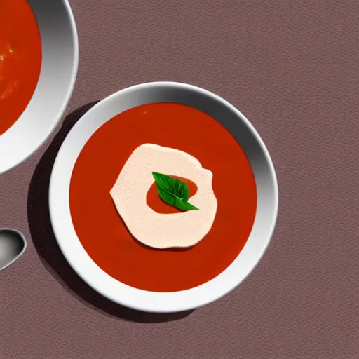 Image similar to kim kardashian in a bowl of tomato soup, photorealism, dynamic lighting, depth of field