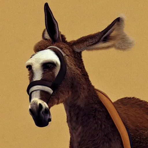 Image similar to biden riding a donkey, photorealistic, ultra detail