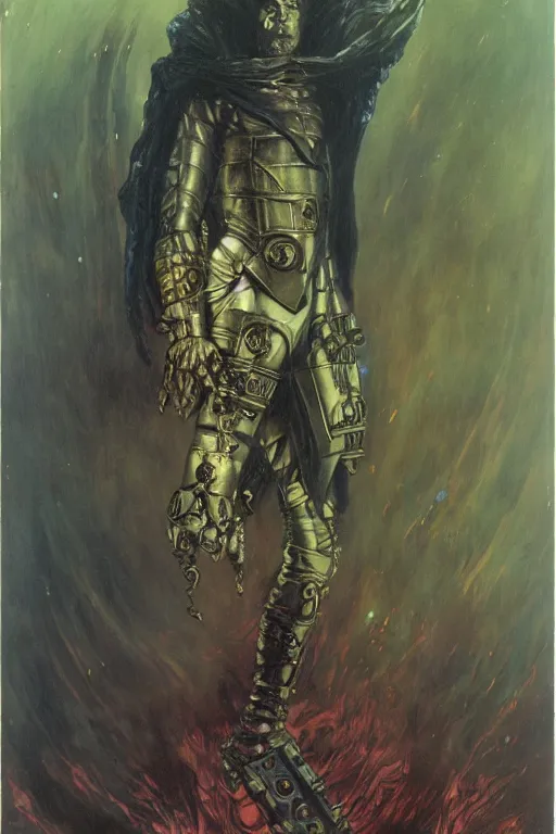 Image similar to full length portrait of dr who enemy eldrad, painted by lawrence alma tadema, zdzislaw beksinski, norman rockwell, jack kirby, tom lovell, alex malveda, greg staples, hand of fear, bbc, tv