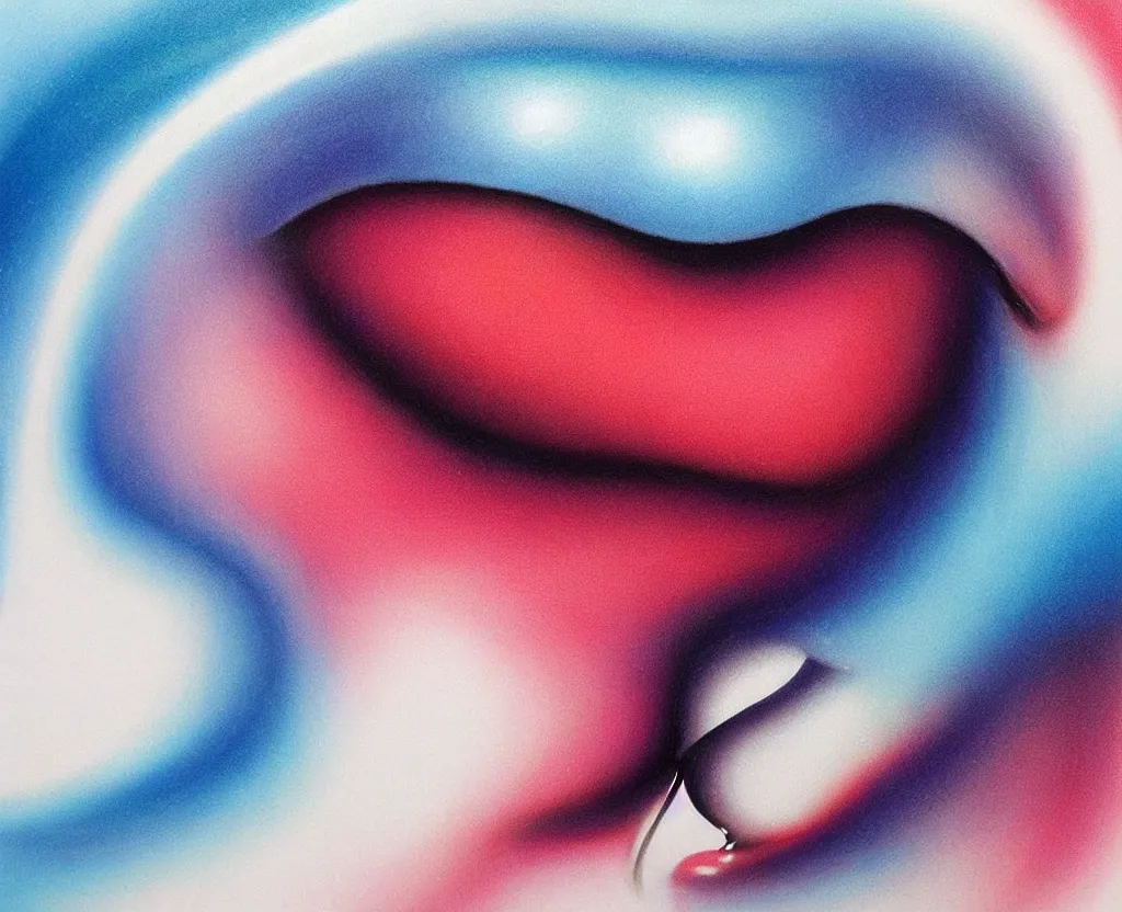 Prompt: beautiful matte airbrush of a glossy water drop dripping on a white background, inspired by 8 0's airbrush illustrations, art by pater sato