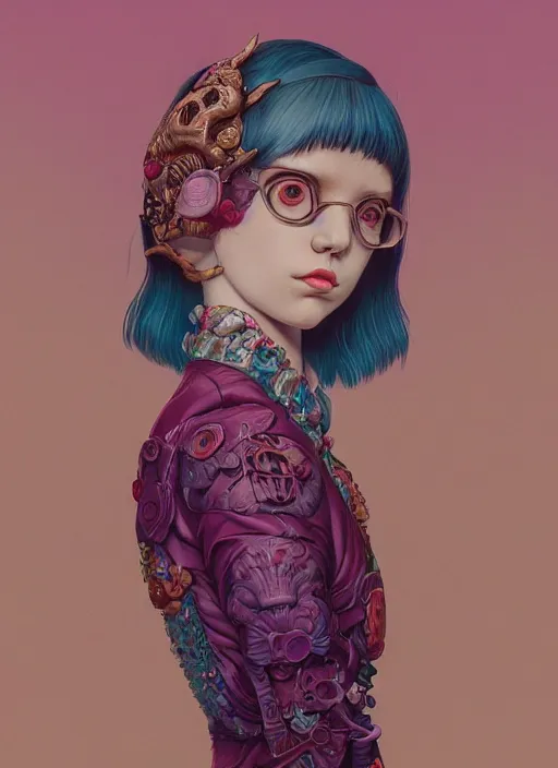 Image similar to cool girl :: by Martine Johanna and Simon Stålenhag and Chie Yoshii and Casey Weldon and Guillermo del toro :: ornate, dynamic, particulate, rich colors, intricate, elegant, highly detailed, centered, artstation, smooth, sharp focus, octane render, 3d