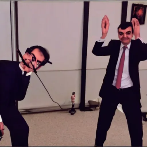 Image similar to mr bean dabbing twitch stream