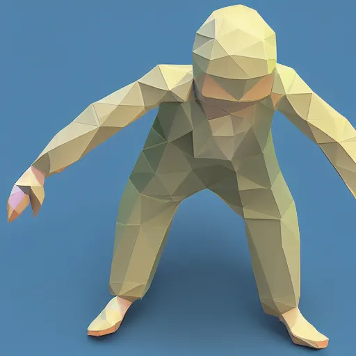 Image similar to low poly mari