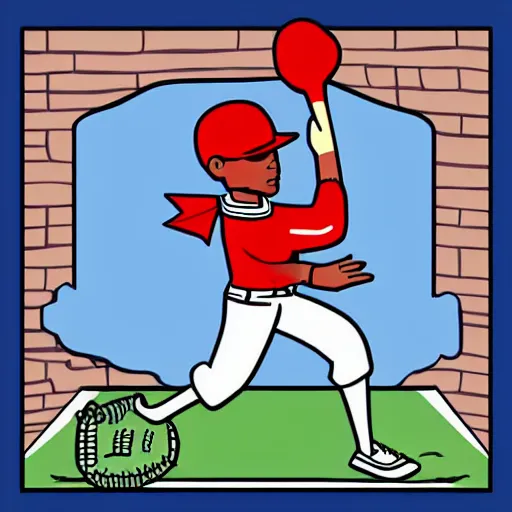 Image similar to “ christian coloring book illustration of barack obama playing baseball ”