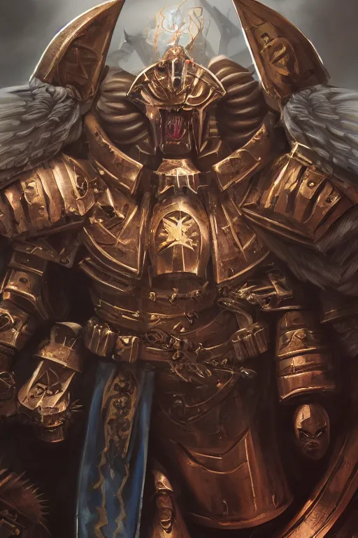 Image similar to queen portrait heros warhammer 4 0 k horus heresy fanart - the primarchs emperor by johannes helgeson animated with vfx concept artist & illustrator global illumination ray tracing hdr fanart arstation zbrush central hardmesh 8 k octane renderer comics stylized