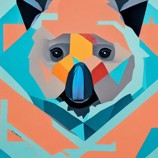 Image similar to Koala profile picture by Sachin Teng, asymmetrical, Organic Painting , adidas, Impressive, Award Winning, Warm, Good Vibes, Positive, geometric shapes, hard edges, energetic, intricate background, graffiti, street art:2 by Sachin Teng:4