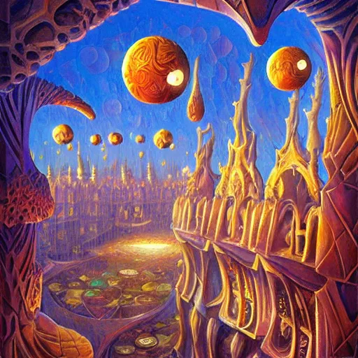 Image similar to art by paul lehr, antoni gaudi, rob gonsalves, artgerm