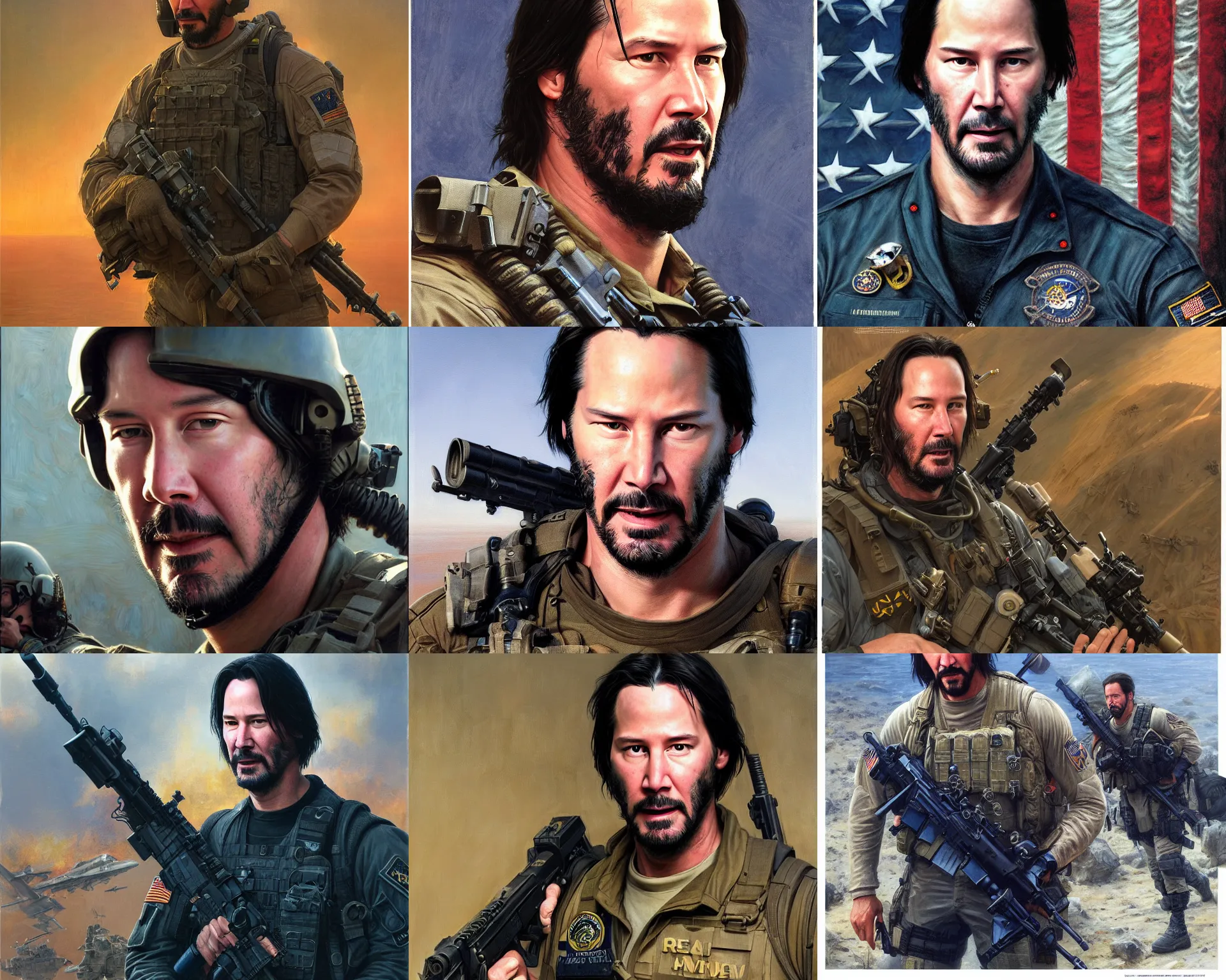 keanu reeves as a navy seal working with the joint | Stable Diffusion ...