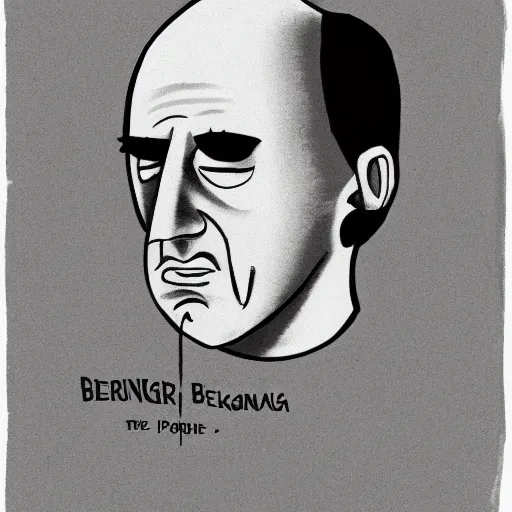 Prompt: ingmar bergman's persona as a cartoon