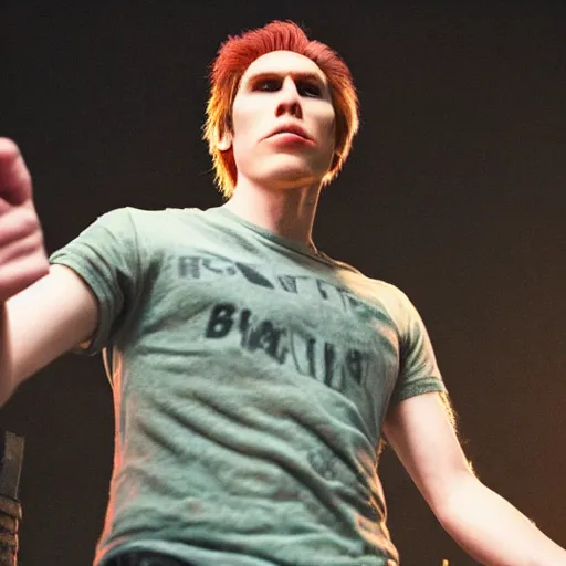 Image similar to Live Action Still of Jerma in Scott Pilgrim, real life, hyperrealistic, ultra realistic, realistic, highly detailed, epic, HD quality, 8k resolution, body and headshot, film still