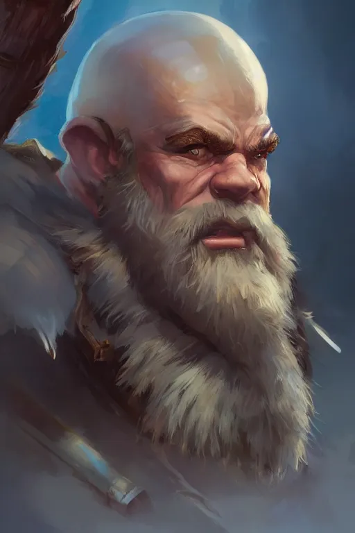 Prompt: dungeons and dragons dwarf warrior character closeup portrait, dramatic light, lake background, 2 0 0 mm focal length, painted by stanley lau, painted by greg rutkowski, painted by stanley artgerm, digital art, trending on artstation