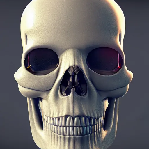 Prompt: digital art of robot face skull avatar, unreal 5, DAZ3D, 4k, hyperrealistic, octane render, dramatic lighting, rim lights