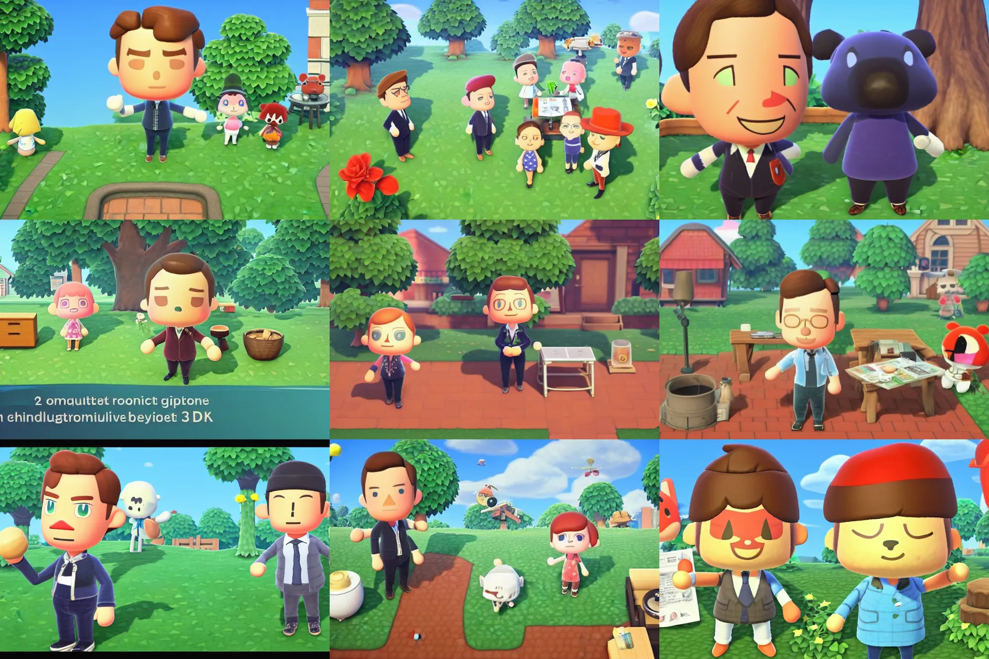 Prompt: a screenshot of benedict cumberbatch in the video game animal crossing. 3 d rendering. unreal engine. amazing likeness. very detailed. cartoon caricature.