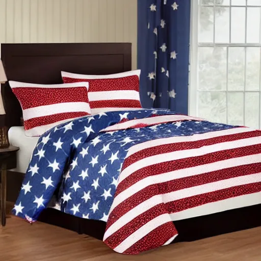 Image similar to american flag bedsheets