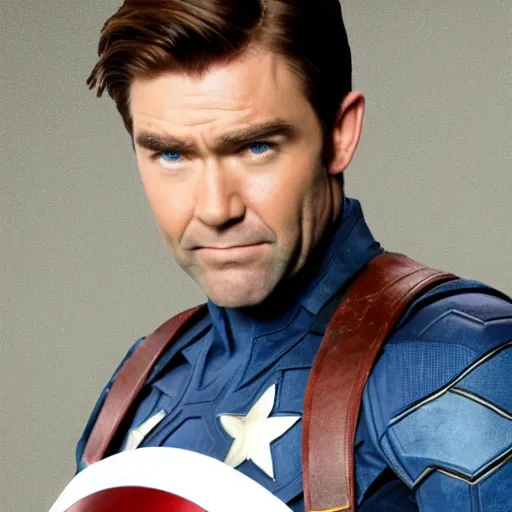 Image similar to Antony Starr as Captain America