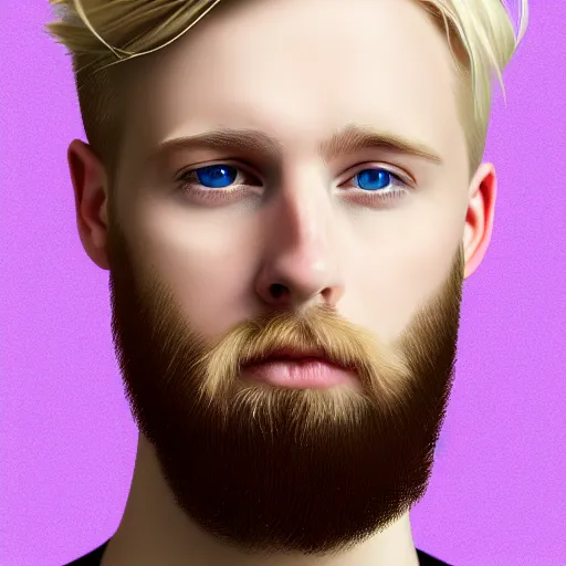 Image similar to A portrait of a british man, digital painting man with short blond hair and a short beard, blue eyes, pale skin, English heritage, digital art, head shot, 8k