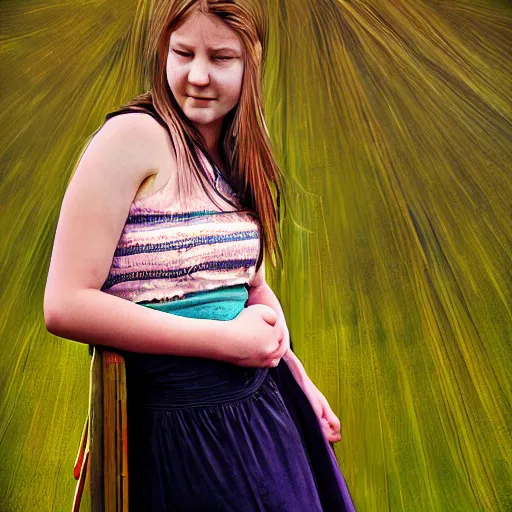 Prompt: photo of young woman by amanda clark