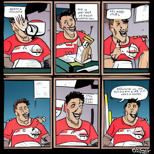 Image similar to juan valdivia in a comic