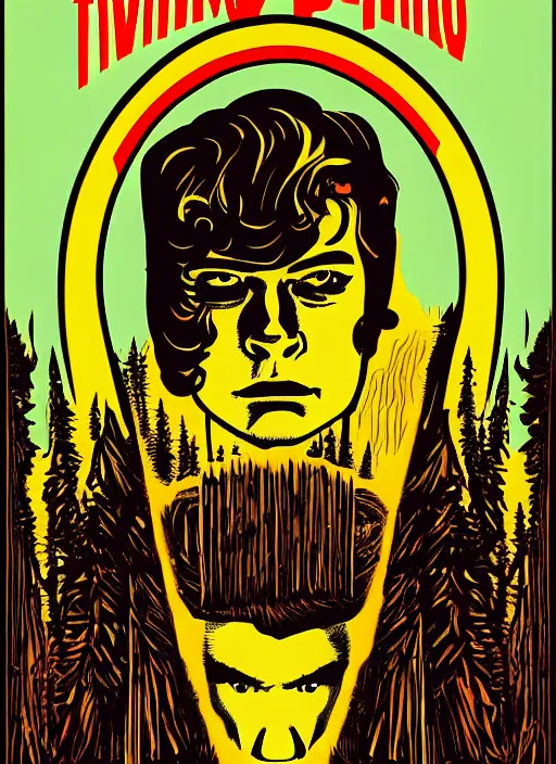 Image similar to Twin Peaks artwork by Francesco Francavilla