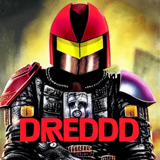 Prompt: Dredd starring Michael Jackson,