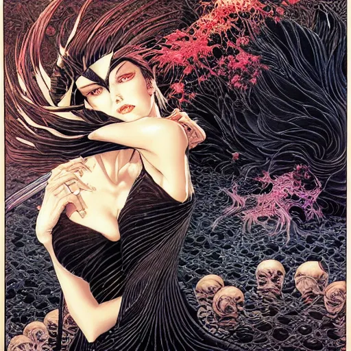 Prompt: black swan melting, by yoichi hatakenaka, masamune shirow, josan gonzales and dan mumford, ayami kojima, takato yamamoto, barclay shaw, karol bak