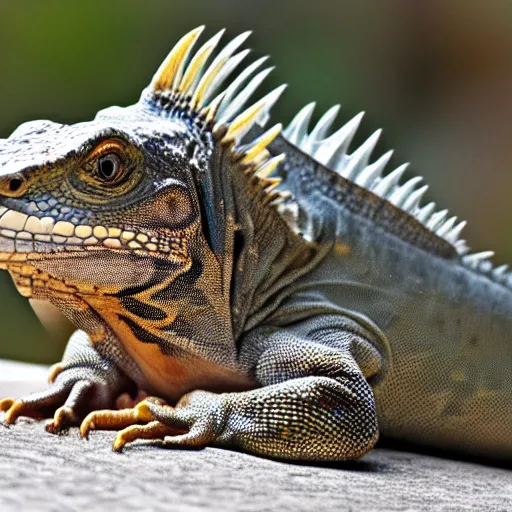 Image similar to Iguana running for president, 4k UHD, trending