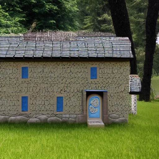 Prompt: A house in the style of sheep