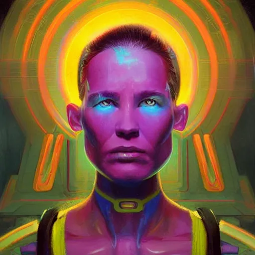 Prompt: symmetry!! a sci-fi portrait, oil painting, colourful!! illustration of a Jedi, colourful, by Justin Sweet and Greg Rutkowski and Alphones Much