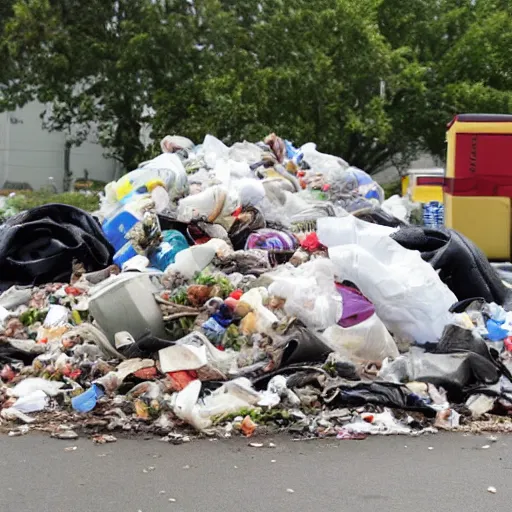 Image similar to a pile of garbage