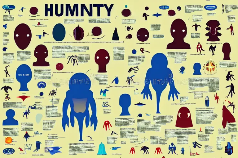 Prompt: detailed infographic depicting humanity's popularity with various extraterrestrial cultures, digital display, highly detailed, full color, crisp detailed vectors