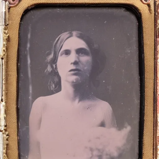 Prompt: freakshow daguerreotype