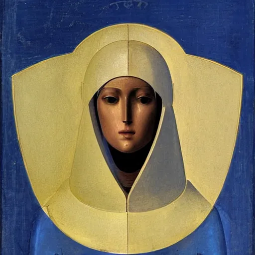 Image similar to a portrait of a robot by fra angelico