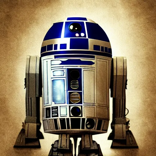 Prompt: Epic Cinematic Poster Of R2-D2