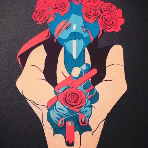 Image similar to Claw of Street Fighter 4 profile picture by Sachin Teng, asymmetrical, Organic Painting , Claw, Mask, Violent, Dark, Roses Background, Snake Tattoo, Powerful, geometric shapes, hard edges, energetic, graffiti, street art:2 by Sachin Teng:4