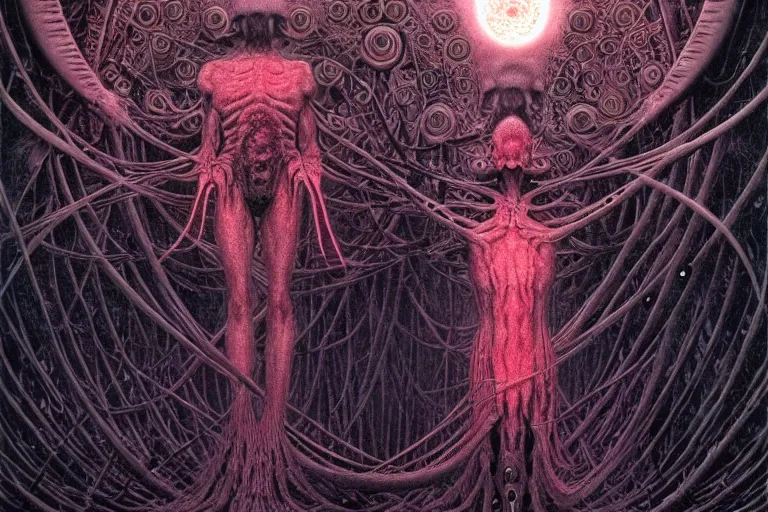 Image similar to that is not dead which can eternal lie and with strange aeons even death may die, intricate, ultra high definition, ultra detailed, symmetry, sci - fi, dark fantasy, by wayne barlowe