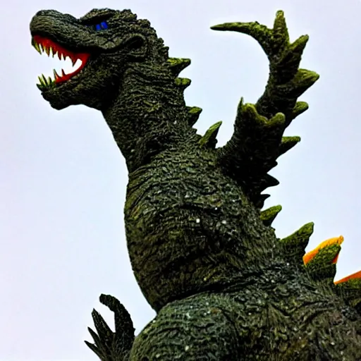 Image similar to godzilla as a sofubi figure