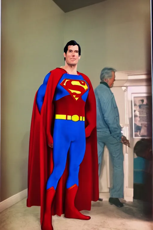 Prompt: superman reveals his secret identity to be joe biden. kodak exr 3 5 mm photo by cindy sherman