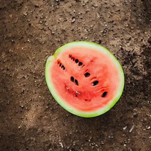 Image similar to photo of a burning melon