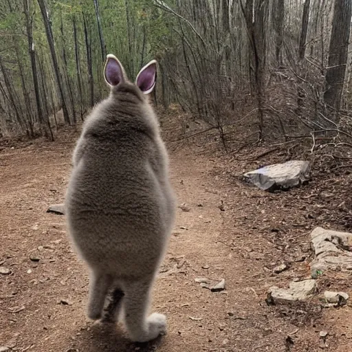 Image similar to big chungus on a trail cam