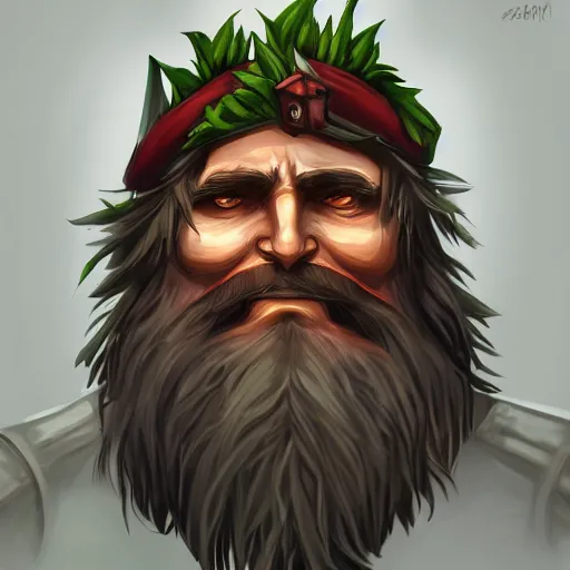 Image similar to leshy from inscryption game as a communist, detailed portrait, trending on artstation, hd