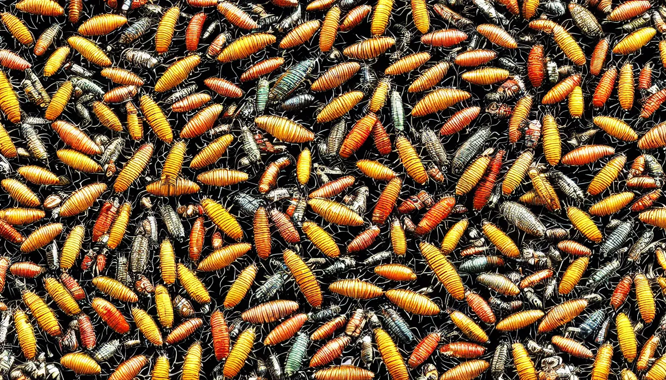 Image similar to close up insects, full colour, upscale, 8 k, masterpiece