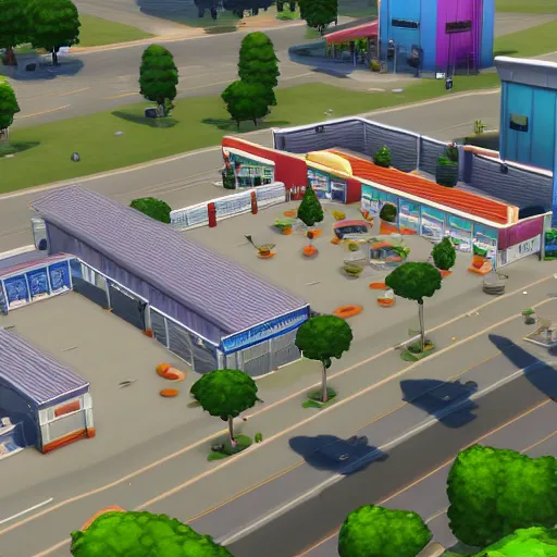 Image similar to Costco in sims 4
