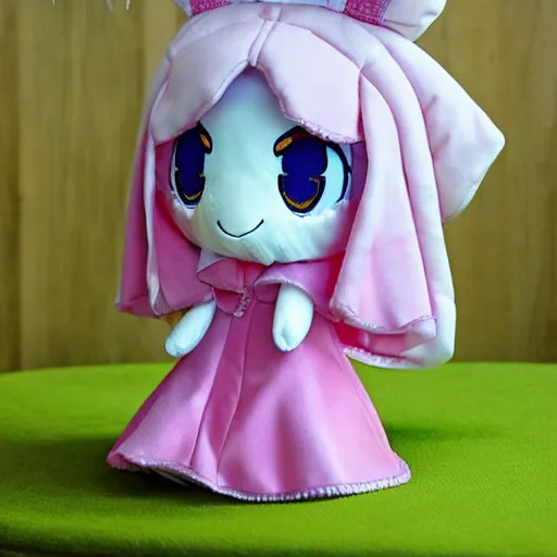 Prompt: cute fumo plush of the runaway princess who wants to see the world