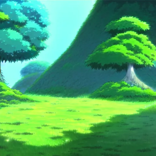 Prompt: anime style trees, environmental art animation background, studio ghibli, makoto shinkai