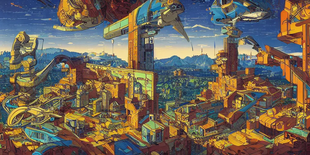 Prompt: game boy, italian futurism, da vinci, Dan Mumford, Josan Gonzalez