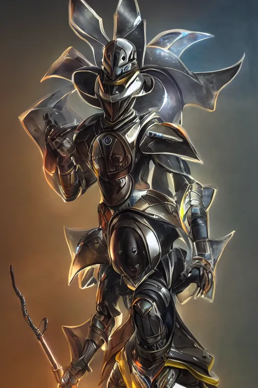 Image similar to helmet armor guardian destiny in witch queen illumination ray tracing hdr fanart arstation by sung choi robot ninja mask and eric pfeiffer and gabriel garza and casper konefal