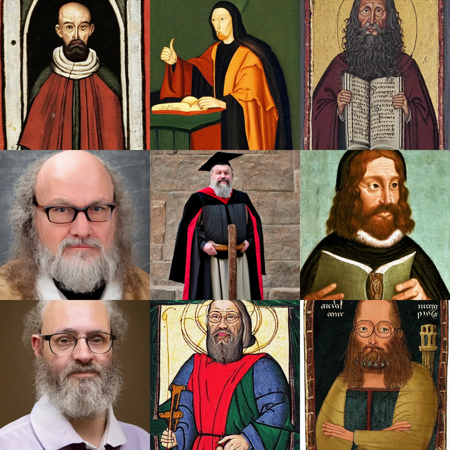 Image similar to faculty photo of a medieval studies professor