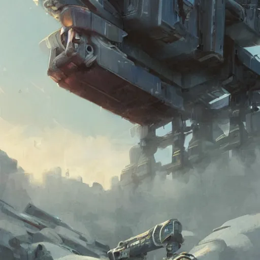 Prompt: close up of newborn baby sits in a cabin on top of giant mech robot , art by greg rutkowski