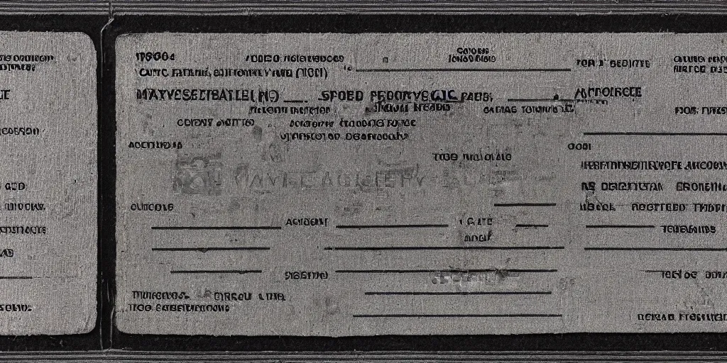 Prompt: worn old employee identity card to access a space ship, 1 9 8 0 s science fiction, textured, gloss,