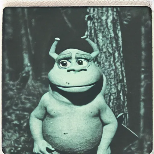 Prompt: 1 9 6 0's old polaroid of monster shrek staring from the depths of the dark gloomy forest, beksinsky, carpenter, creepy pasta, photorealistic, grainy, found footage, old film, low quality, horror, creepy, unsettling, liminal, terrifying